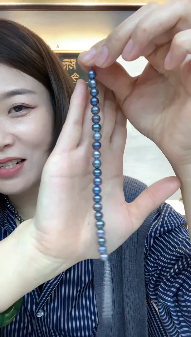 银S925镶嵌手绳淡水珍珠手链3