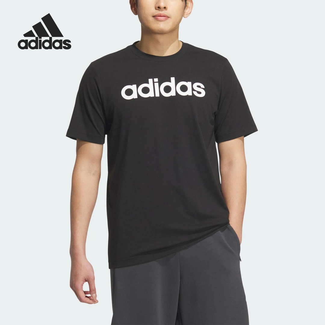 adidasSS25休闲舒适柔软圆领短袖T恤男款KA8336