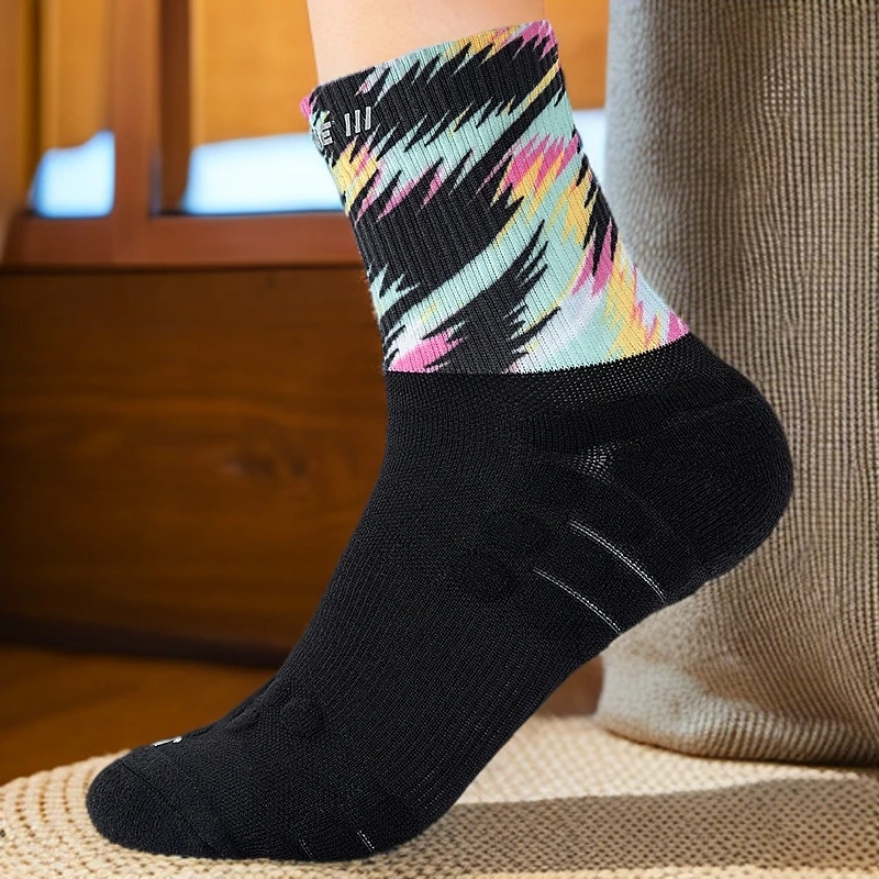 361°男士袜子舒适百搭毛圈长袜透气球袜通用篮球运动袜612433017