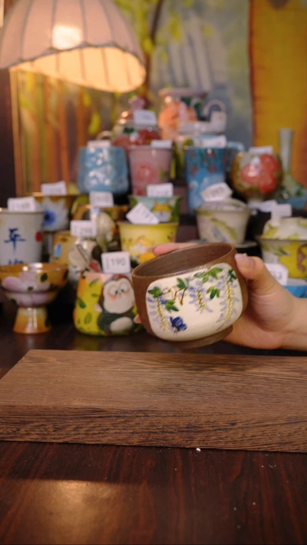 摆件泥垚手作 景德镇手工手绘器物