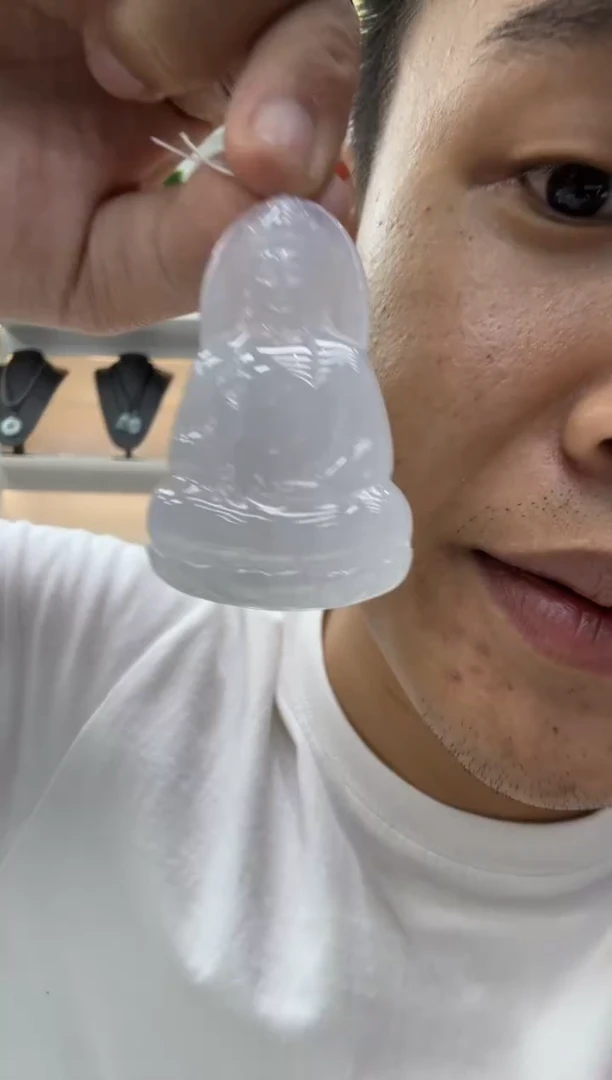 颈饰未镶嵌翡翠天然翡翠A货孤品一件
