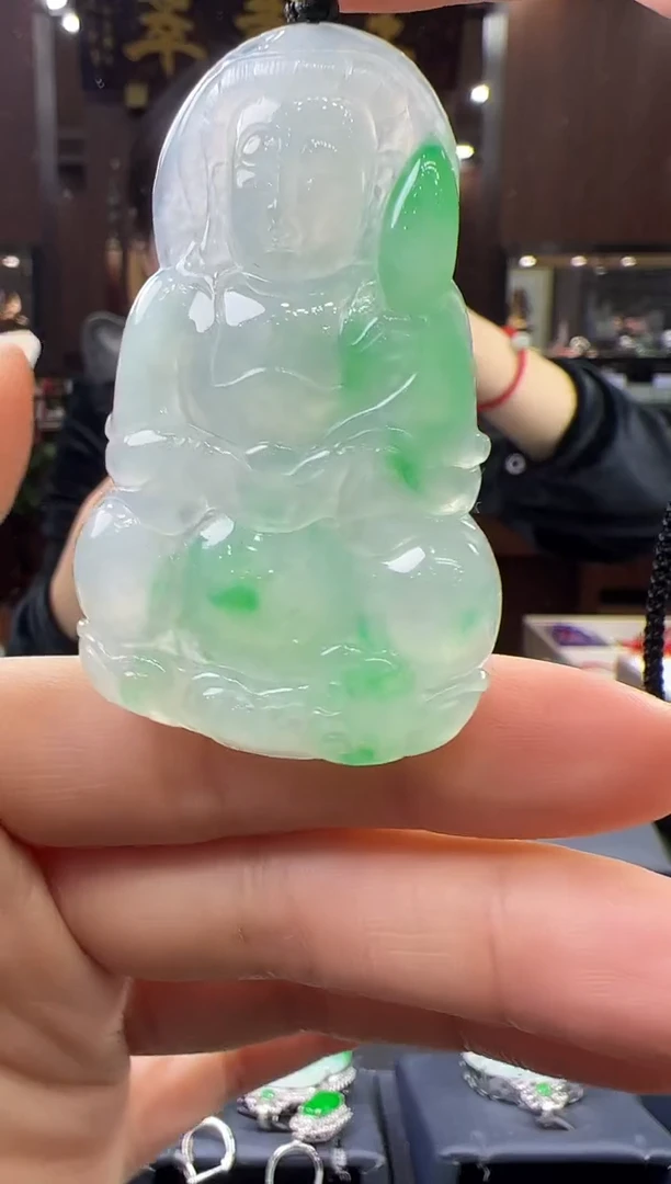 【闪购商品】翡翠挂件未镶嵌观音