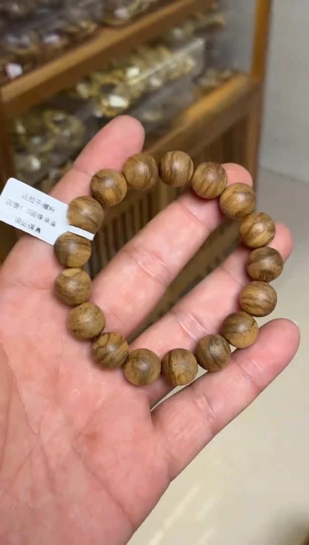 沉香手串 达拉干圆珠单圈留疤花1.3多样性发其一