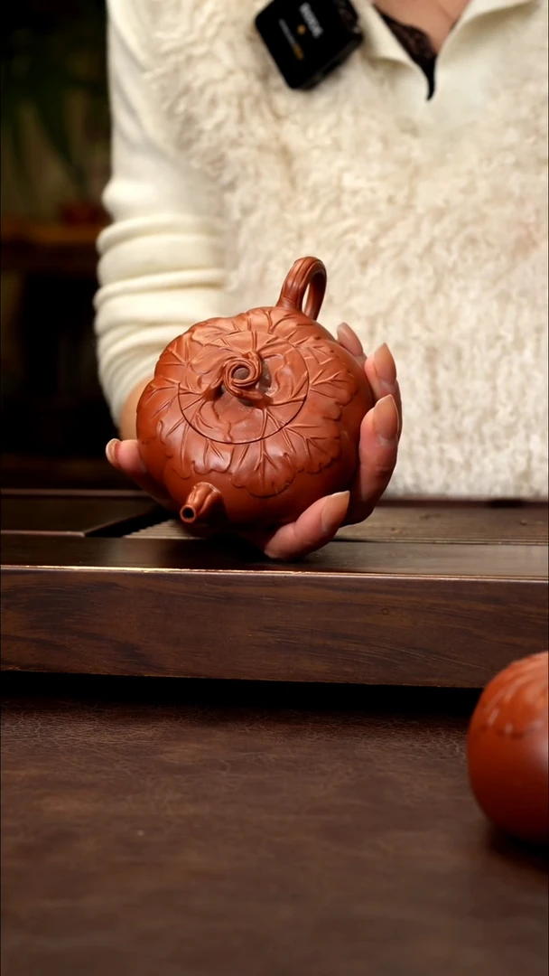 茶壶紫砂朱泥南瓜160cc左右