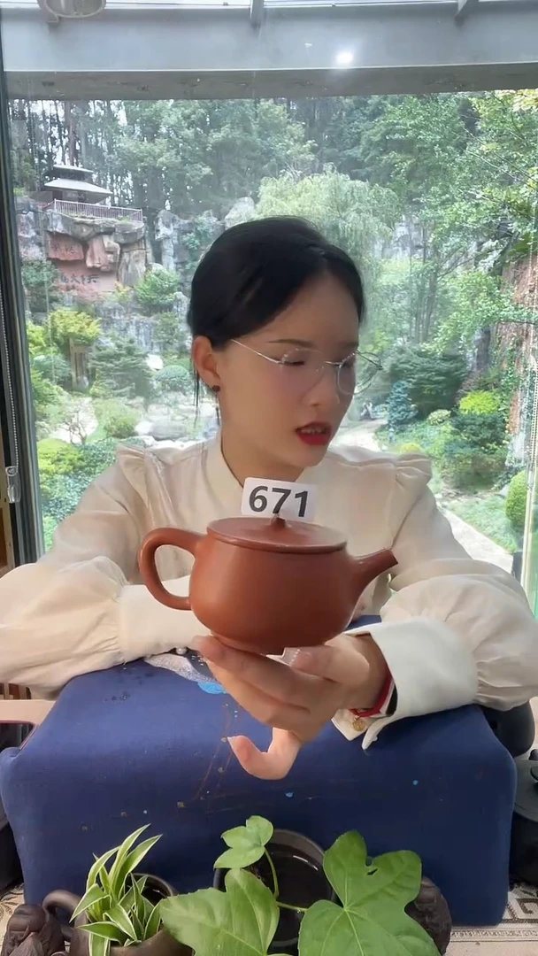 壶凤凰印建水紫陶单壶微瑕/671