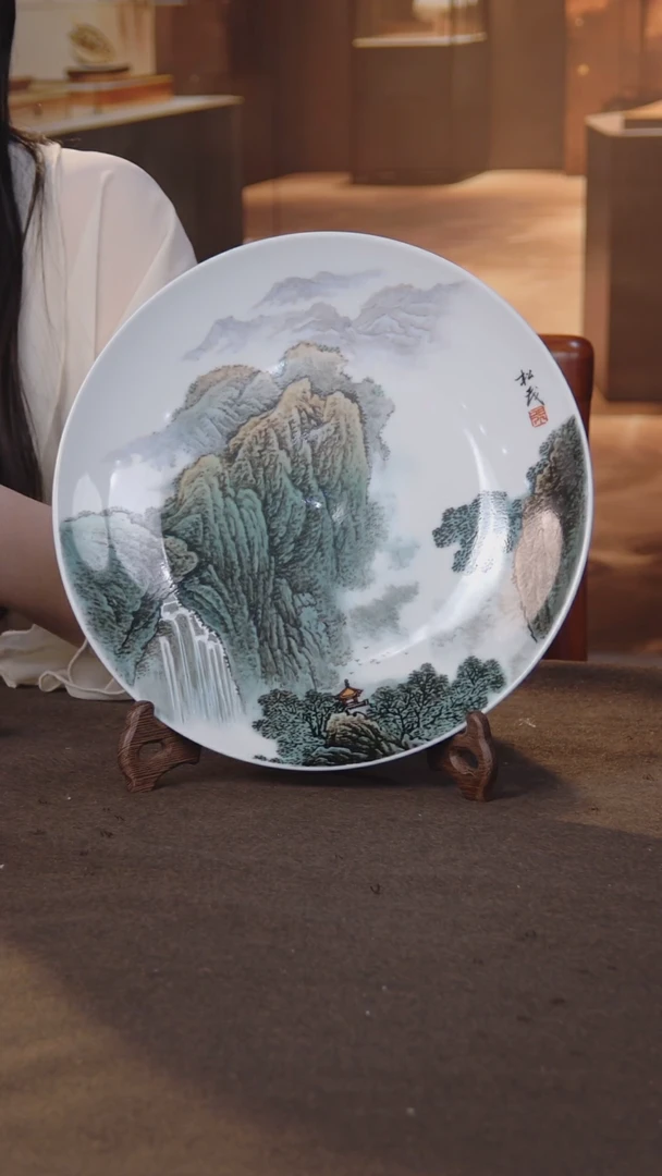 瓷片瓷片景德镇陶瓷 摆件 d261