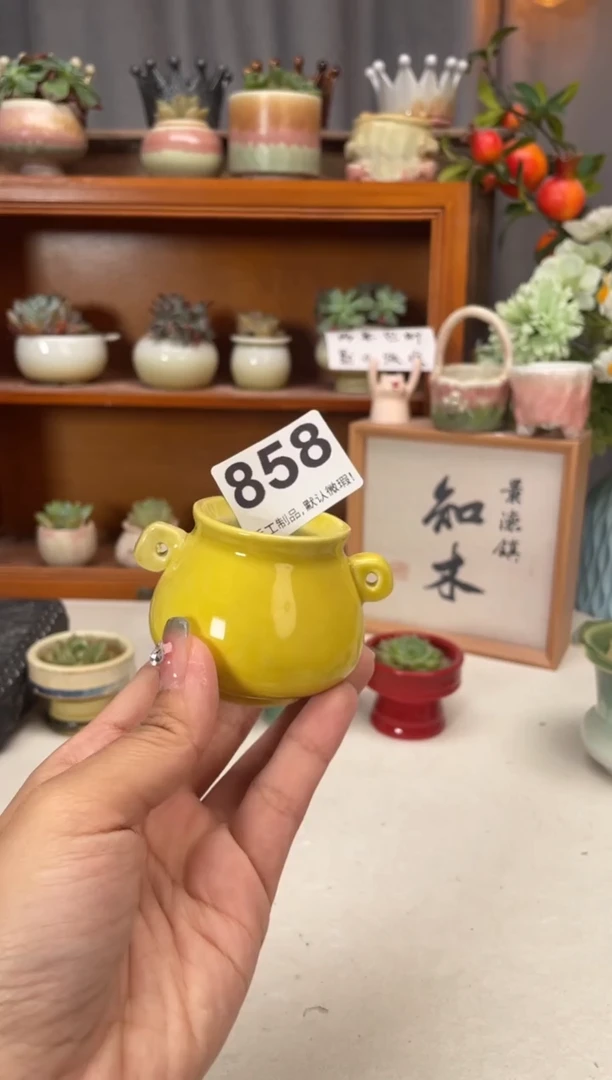 瓷片858知木小芳花盆编号