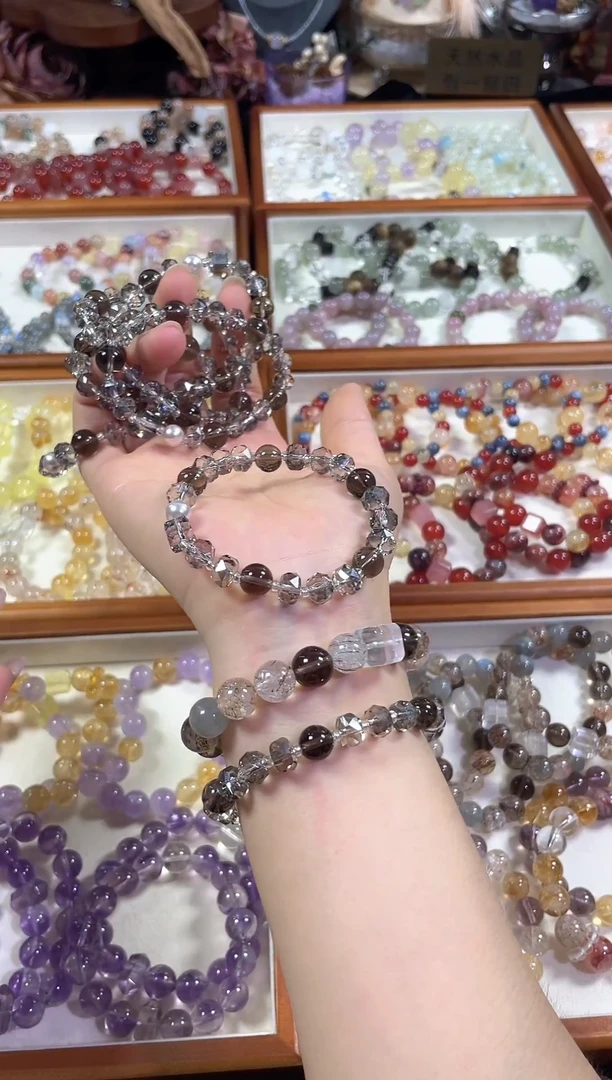 未镶嵌手串水晶天然茶水晶茶泡泡手串多样发一