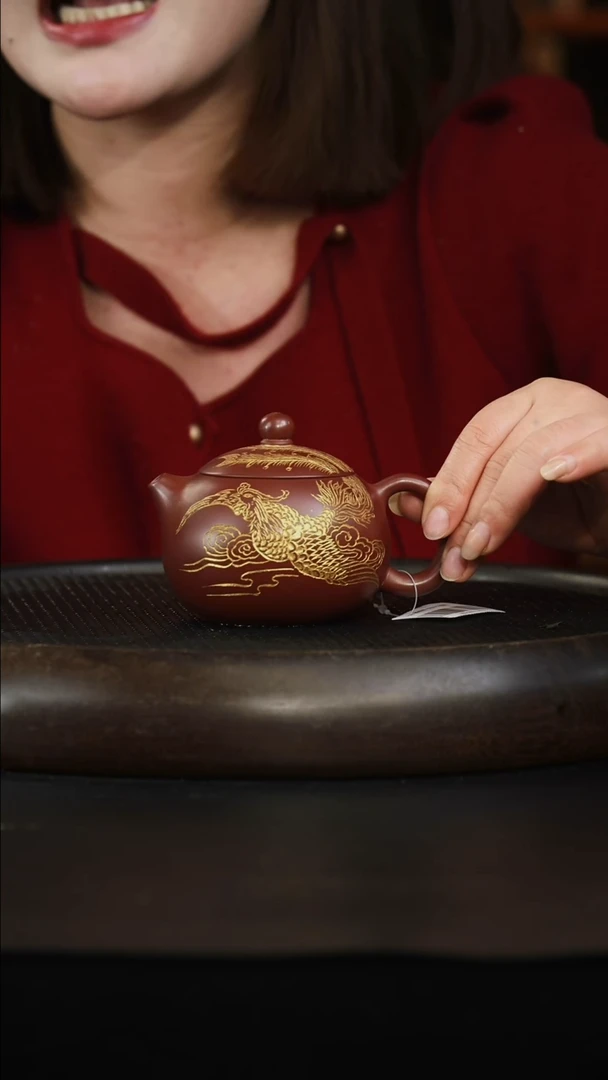 茶壶紫砂龙血砂 西施