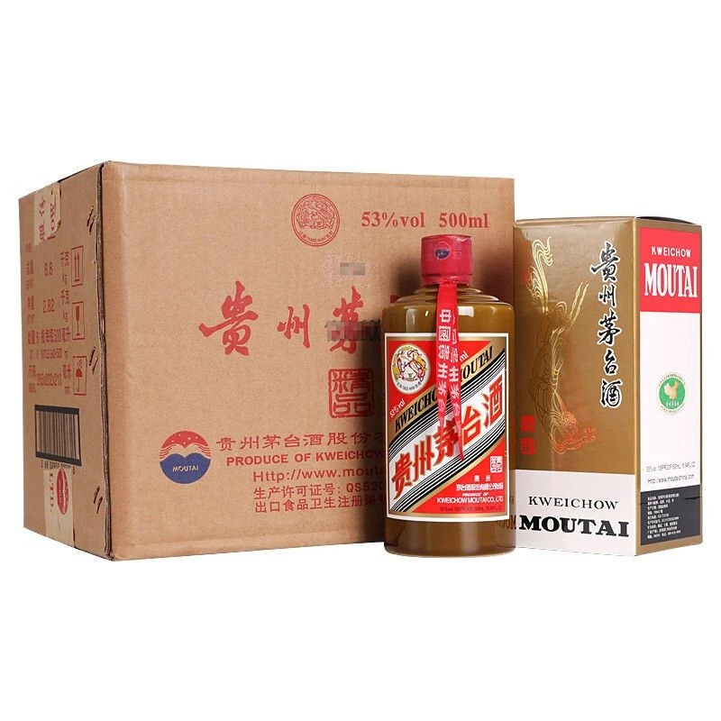 茅台白酒精品茅台 53度酱香型白酒500ml×6瓶收藏送礼