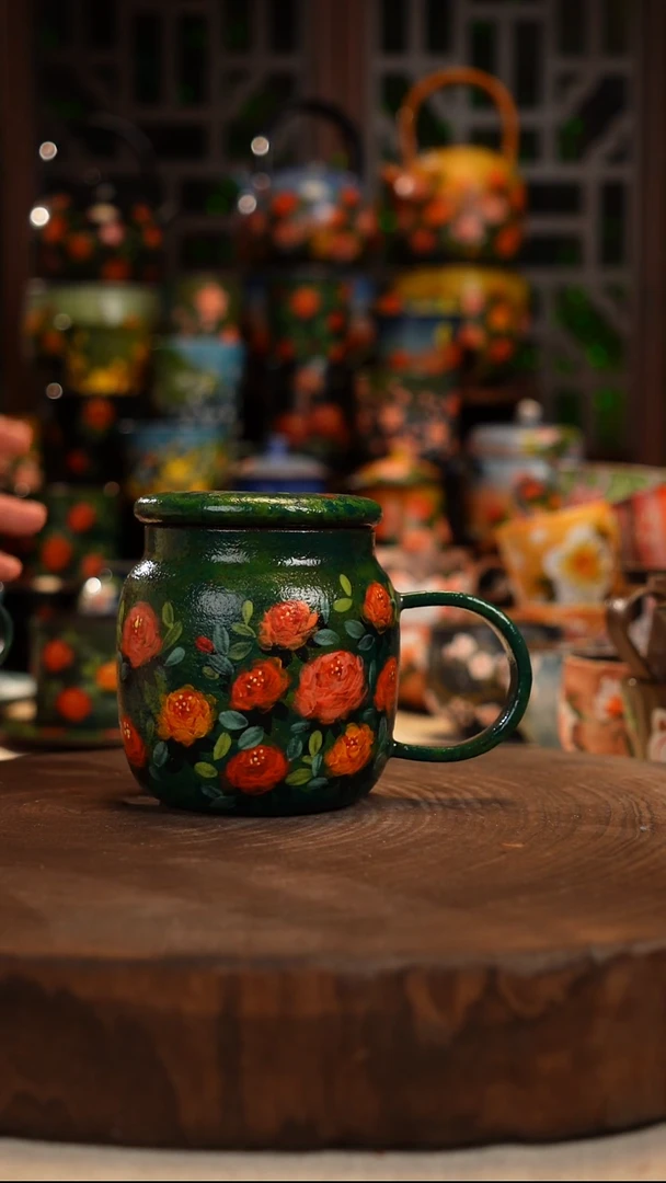 油画 手绘 釉下彩