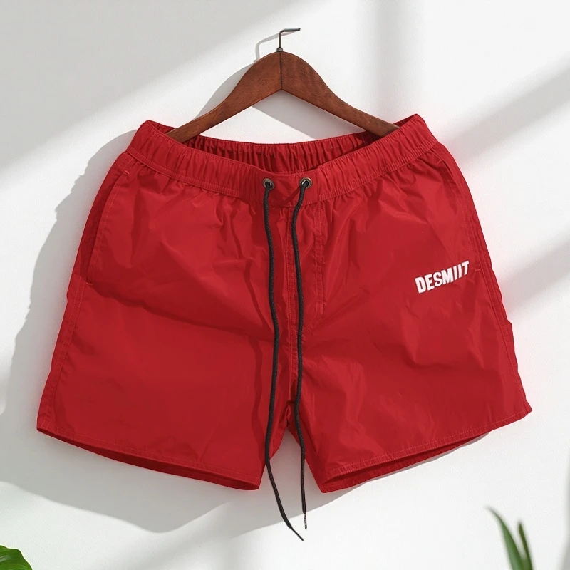 2025爆款沙滩裤男士薄款冰丝速干短裤男款运动休闲低腰跑步三分裤