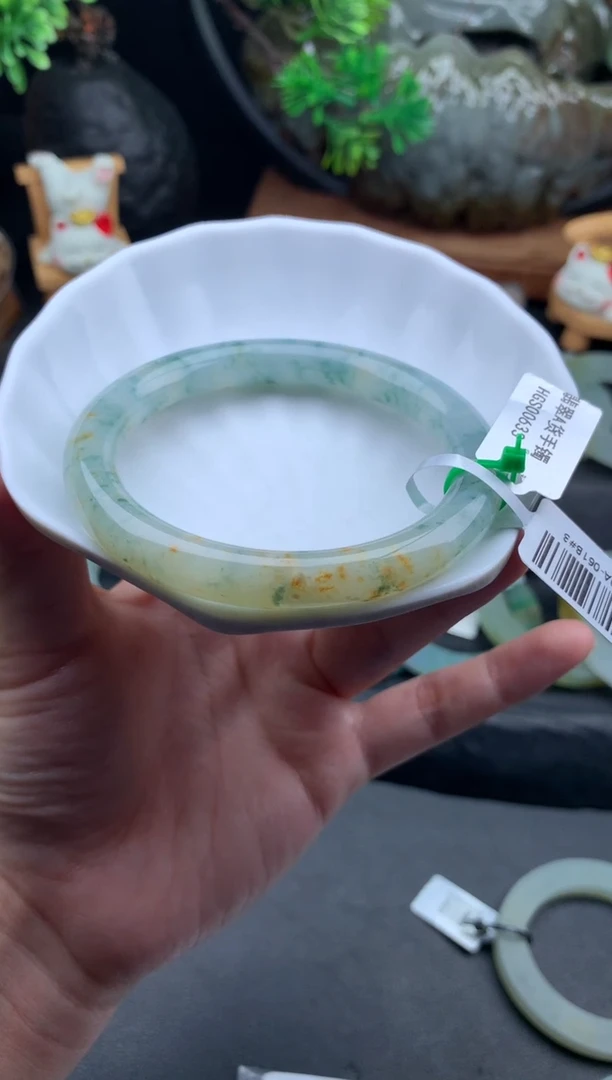 未镶嵌手镯定制翡翠56+