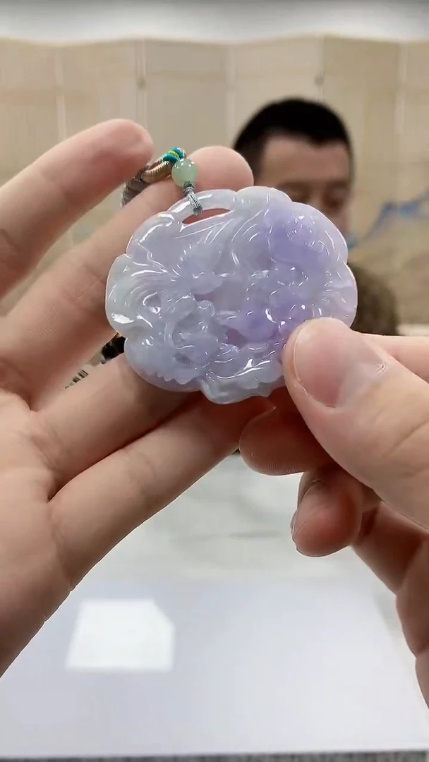 【闪购商品】定制翡翠未镶嵌4812bb-毛货挂件42