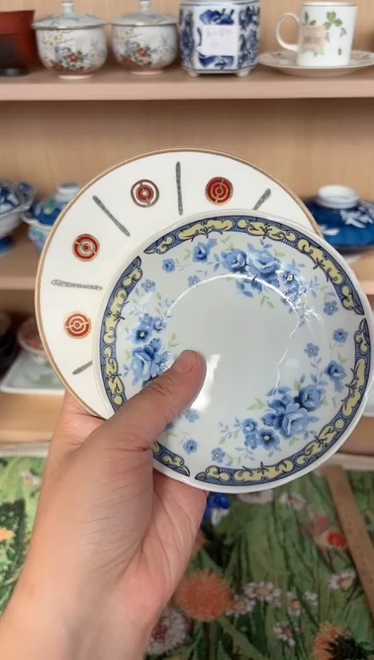 瓷点心盘1对