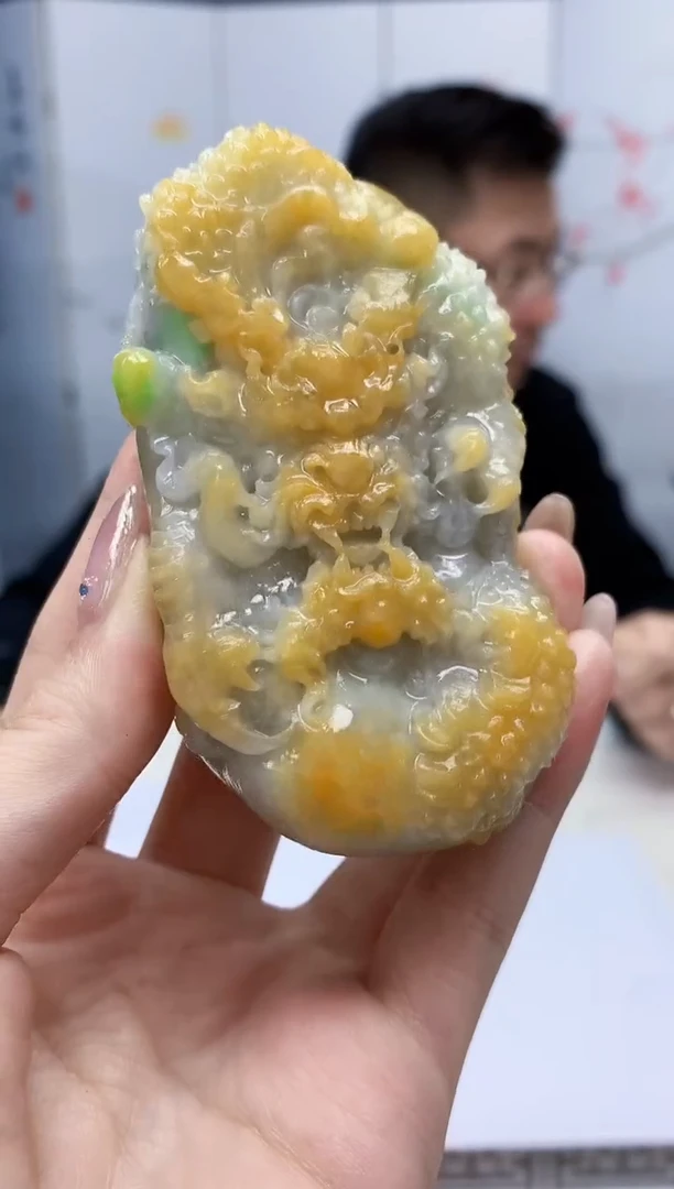 【闪购商品】定制翡翠未镶嵌5152jw-毛货手把件94