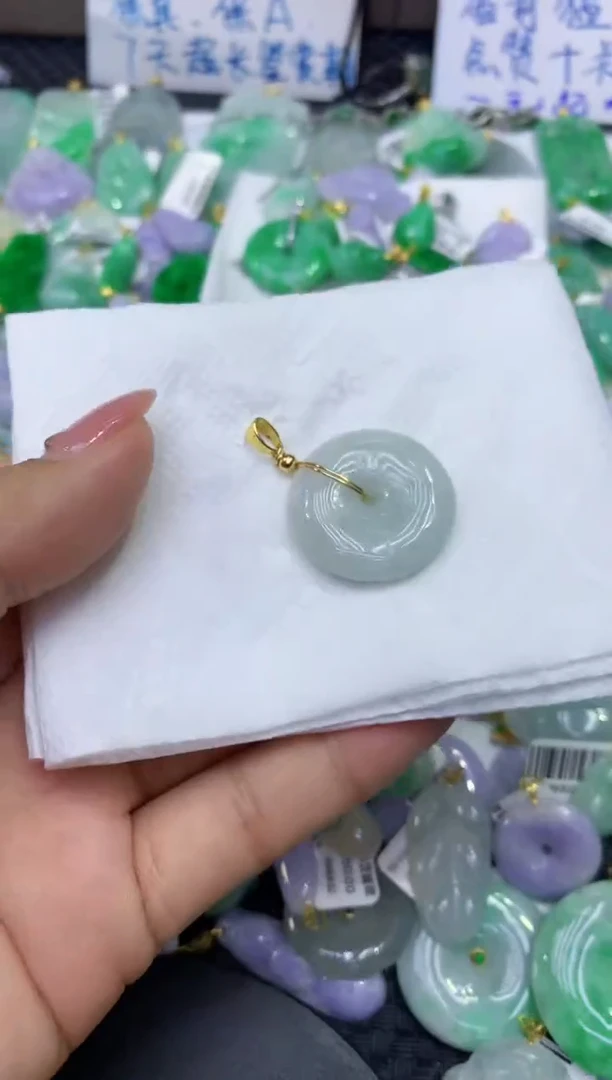 颈饰未镶嵌翡翠天然缅甸A货翡翠