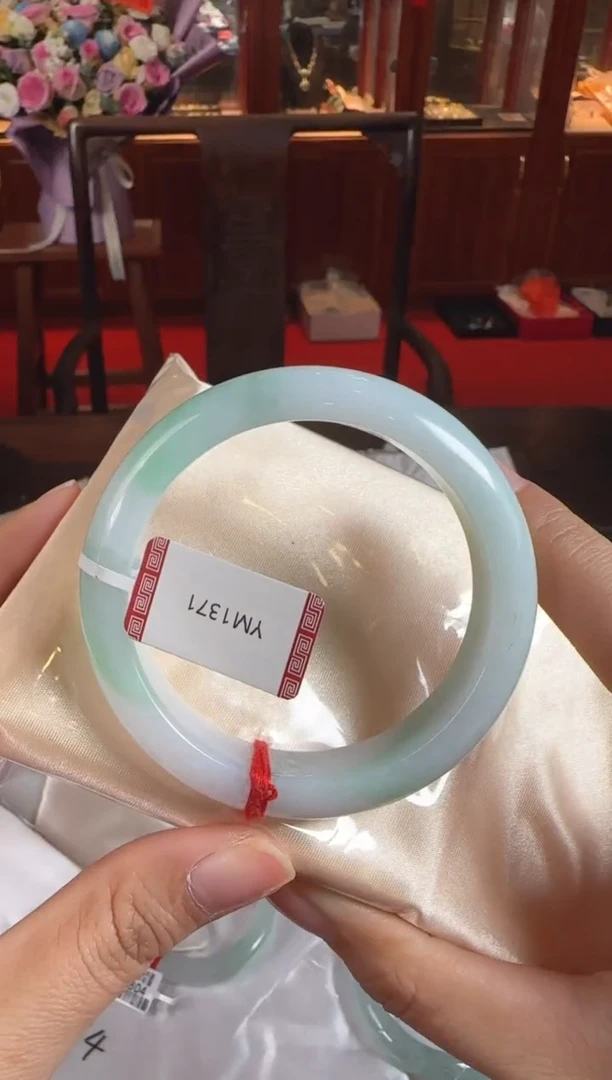 未镶嵌手镯翡翠55正圈YM1371(100元运营费