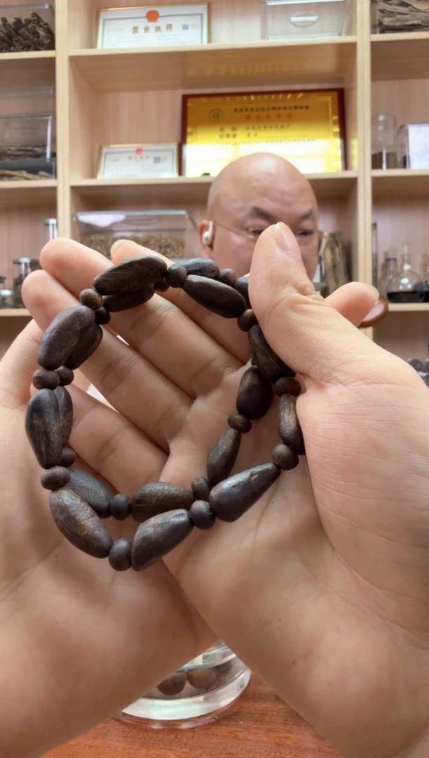 手串沉香奇楠沉香沉水浮树丁单圈手串多样性发一