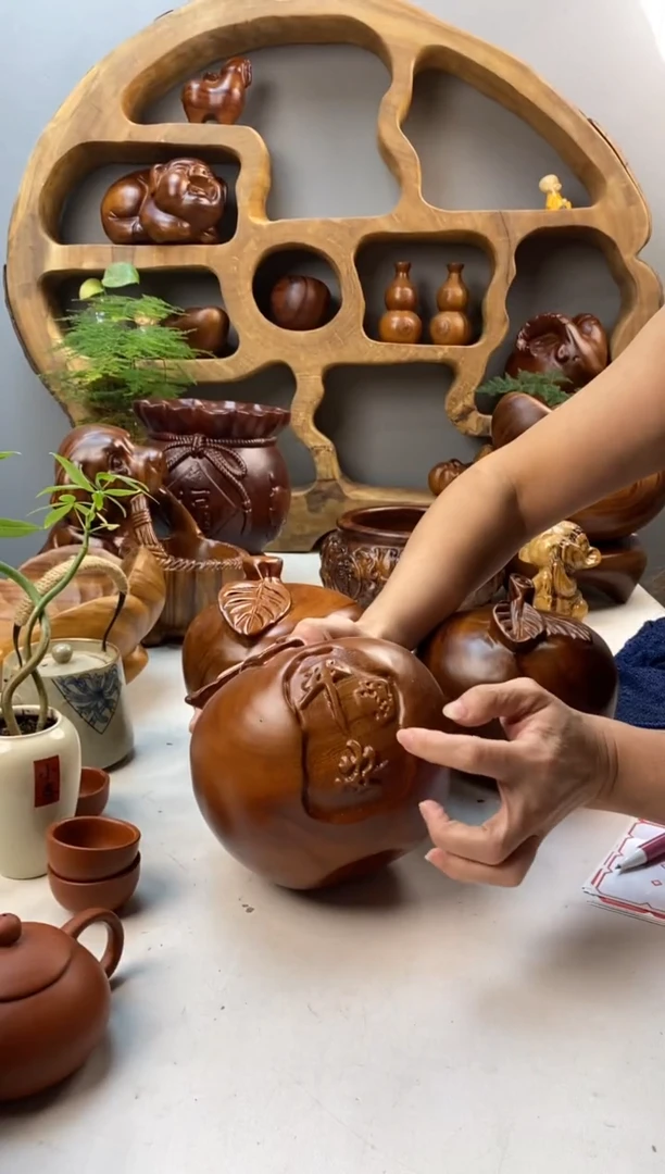 香樟木A20大苹果摆件/尺寸