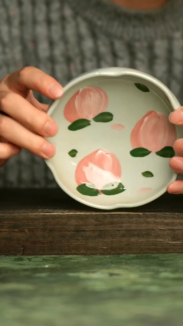 青诗集手工手绘瓷器