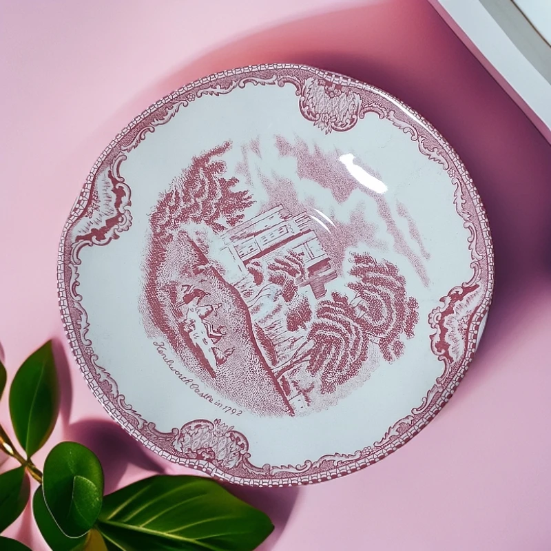 （4支）红城堡咖啡碟子微瑕完美慎拍陶瓷