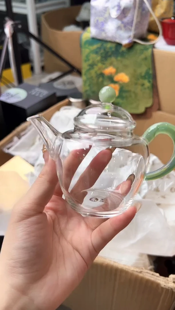 禾墨 玉锦泡茶壶 青玉色