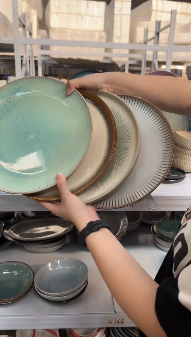 陶瓷外贸尾货瑕疵满20包邮X4 大盘