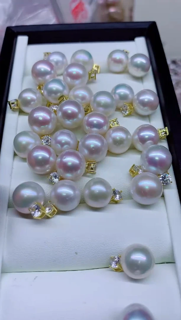 淡水珍珠银S925镶嵌吊坠(不含链)多样性发其一，非无暇