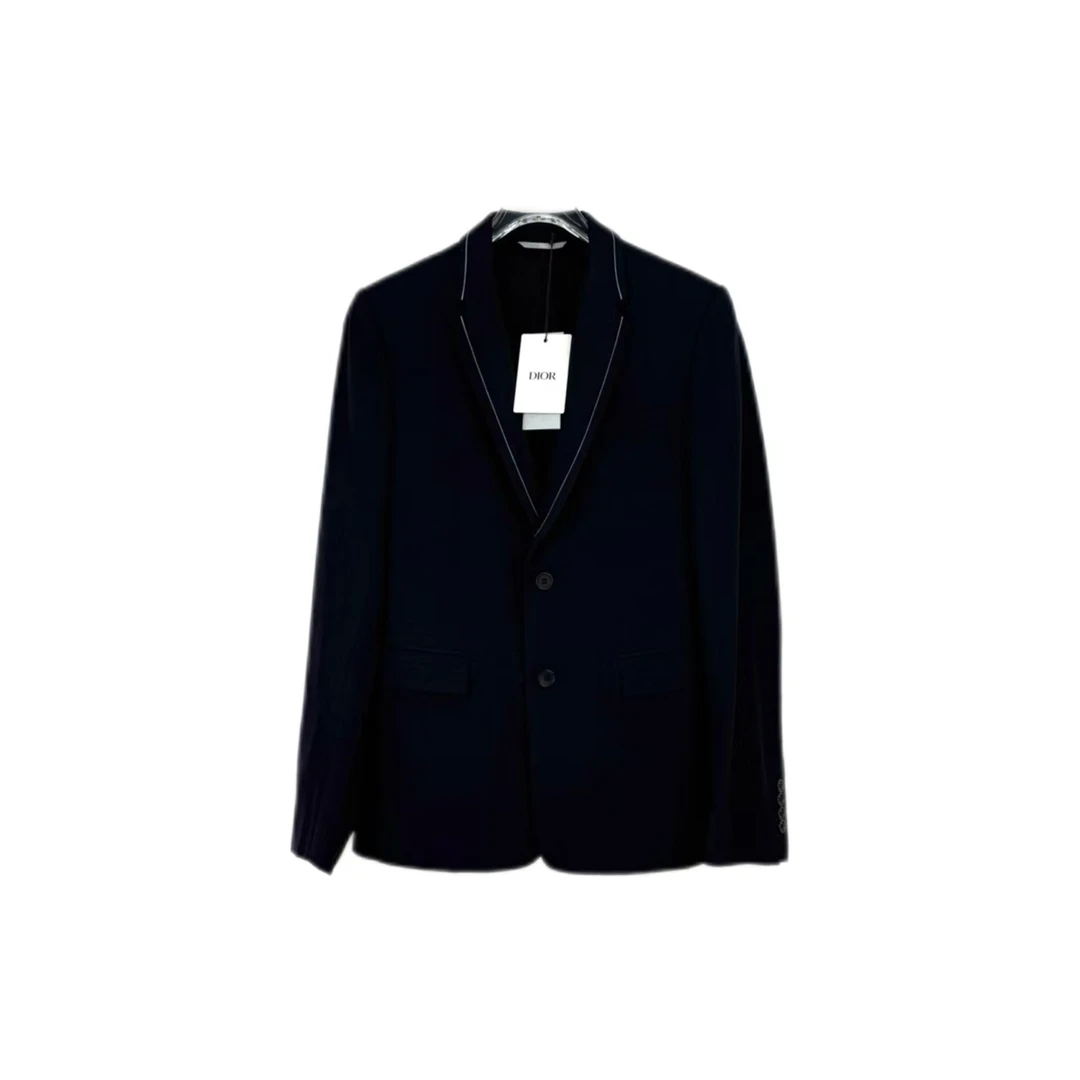 全新未使用 DIOR/迪奥 积分-100汤/P215054189/藏蓝色西装外套