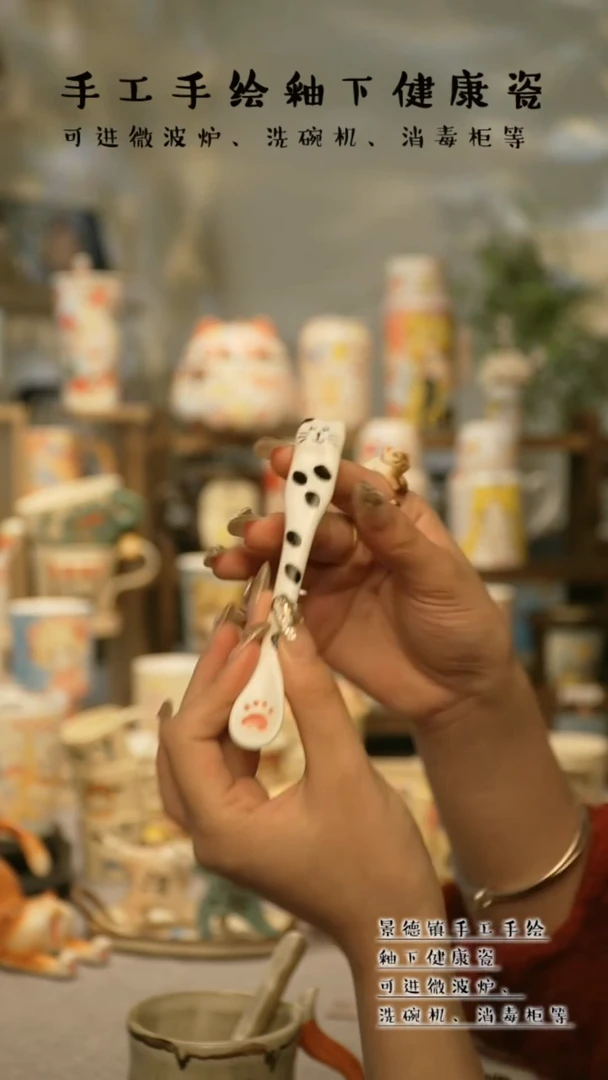 【闪购商品】杯陶瓷景德镇高温釉下彩&W105