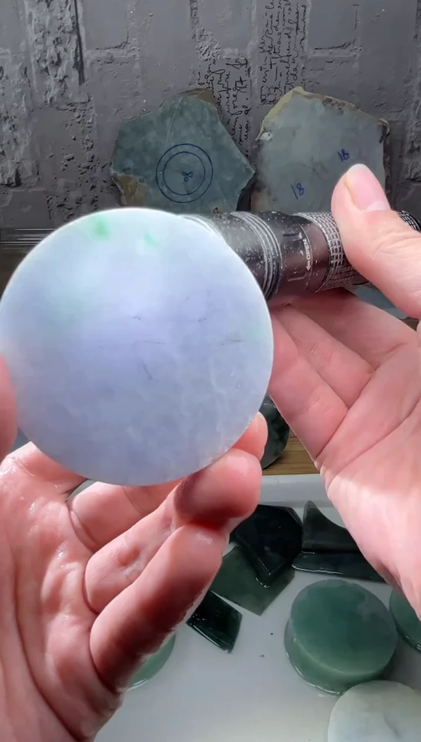 裸石翡翠天然翡翠A货古 南 070