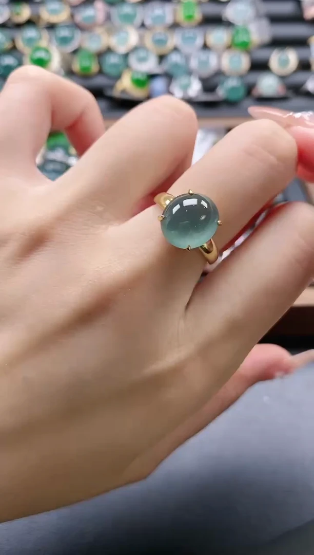 【闪购商品】翡翠戒指银S925镶嵌51511