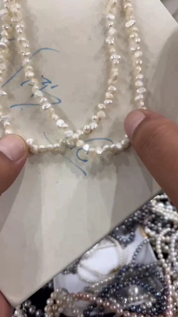 项链合金淡水珍珠1