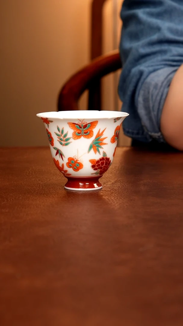 摆件陶景德镇瓷器，青花瓷手绘茶具~