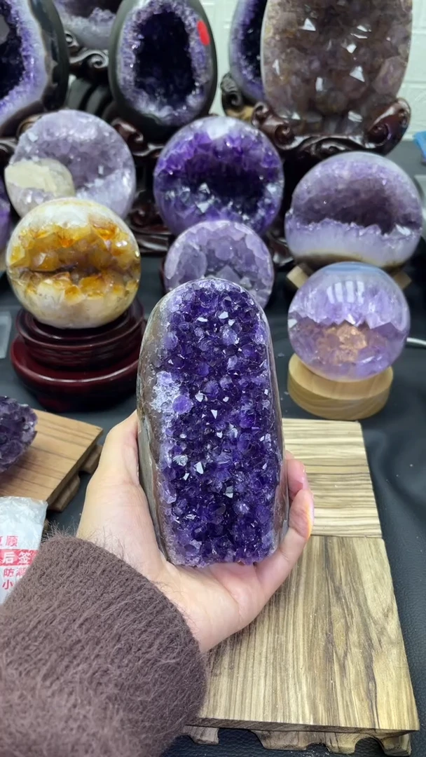 未镶嵌大型摆件（非配饰）紫晶793号摆件