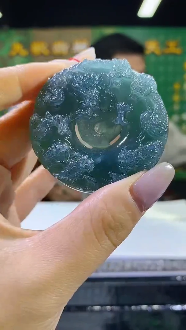 定制翡翠未镶嵌01/0510/W/发其一件/龙