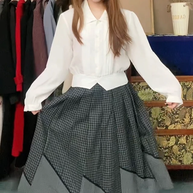 火花儿古着Vintage春夏复古气质百搭女装连衣裙