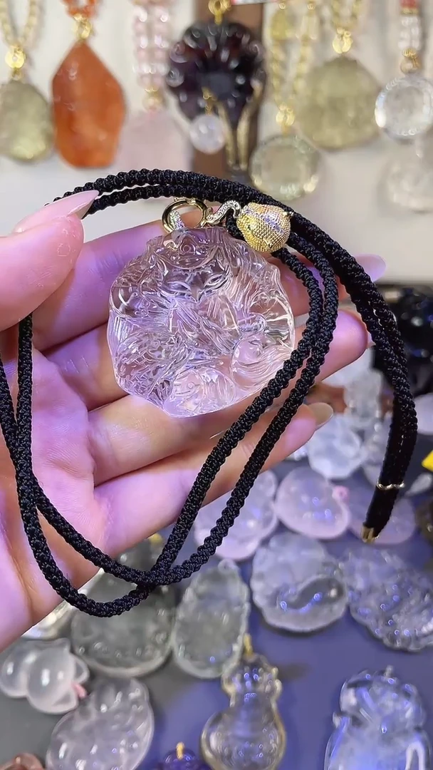 【闪购商品】紫晶颈饰未镶嵌白五常