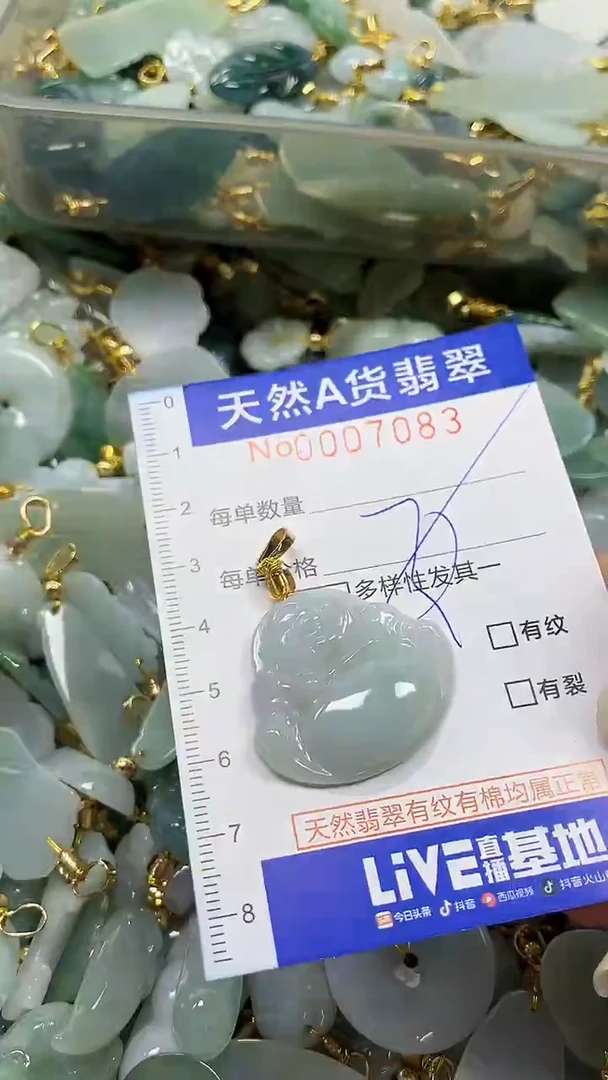 颈饰未镶嵌翡翠纯天然a货翡翠