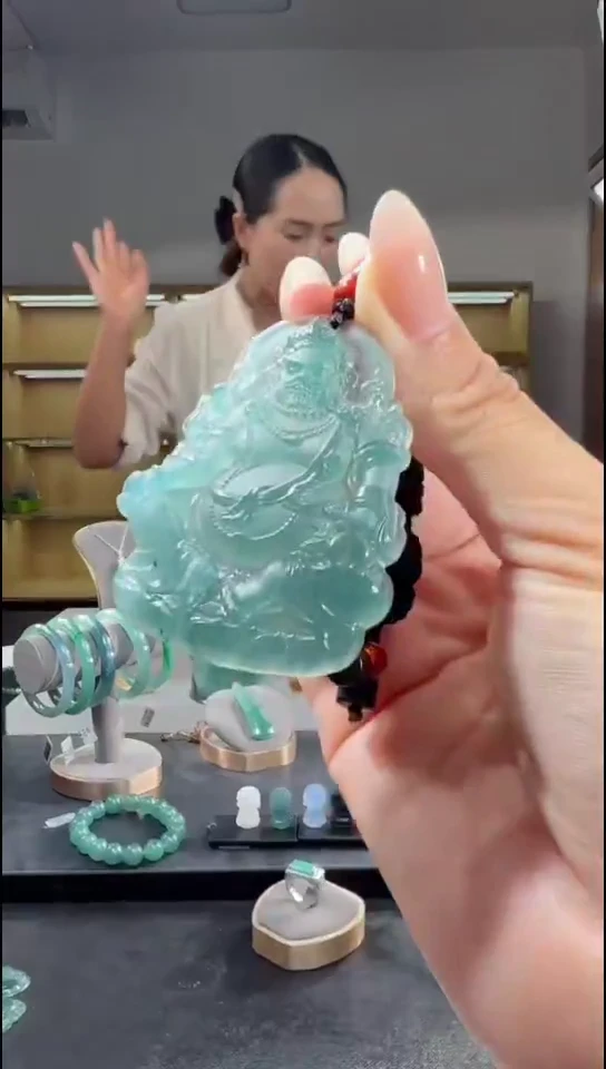 吊坠(不含链)未镶嵌翡翠黄财神（多样性发其一）