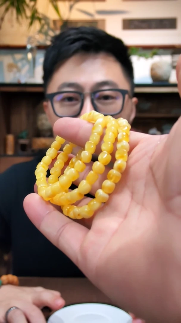 裸石蜜蜡未镶嵌蜜蜡方糖手串JYD多样性发其一