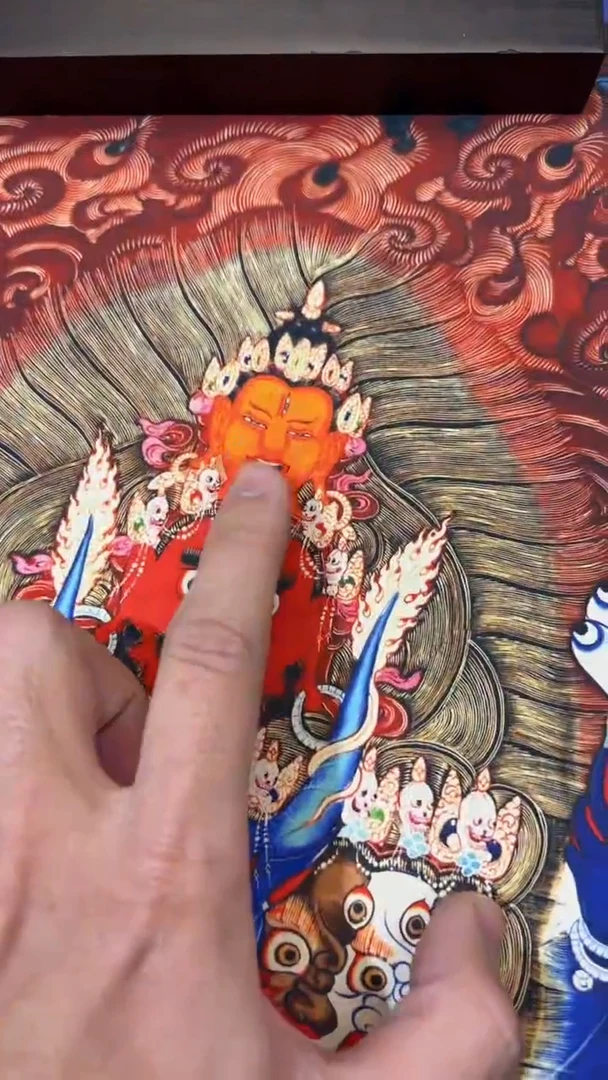 装裱画唐卡藏艺阁手绘作品TK16035