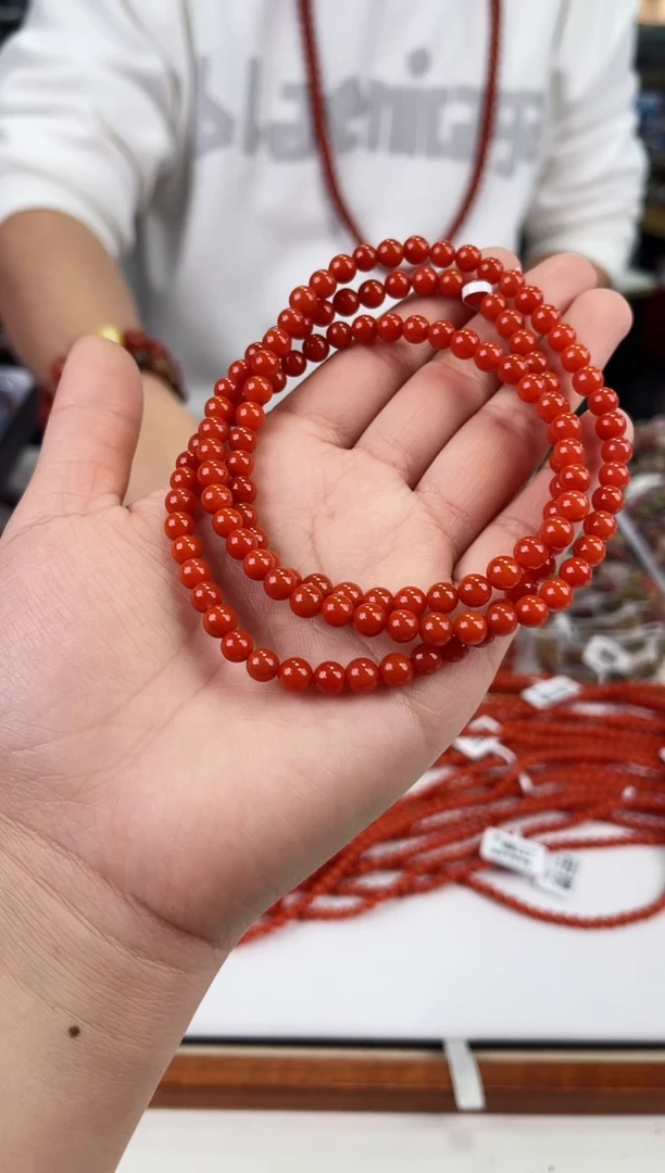 【闪购商品】南红玛瑙滴水洞多圈5+未镶嵌一个/条