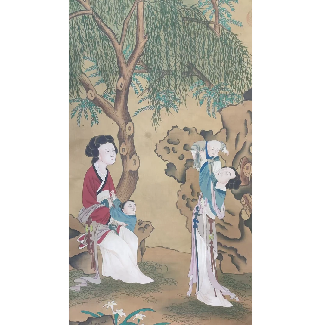 仇   绢本人物立轴94/43