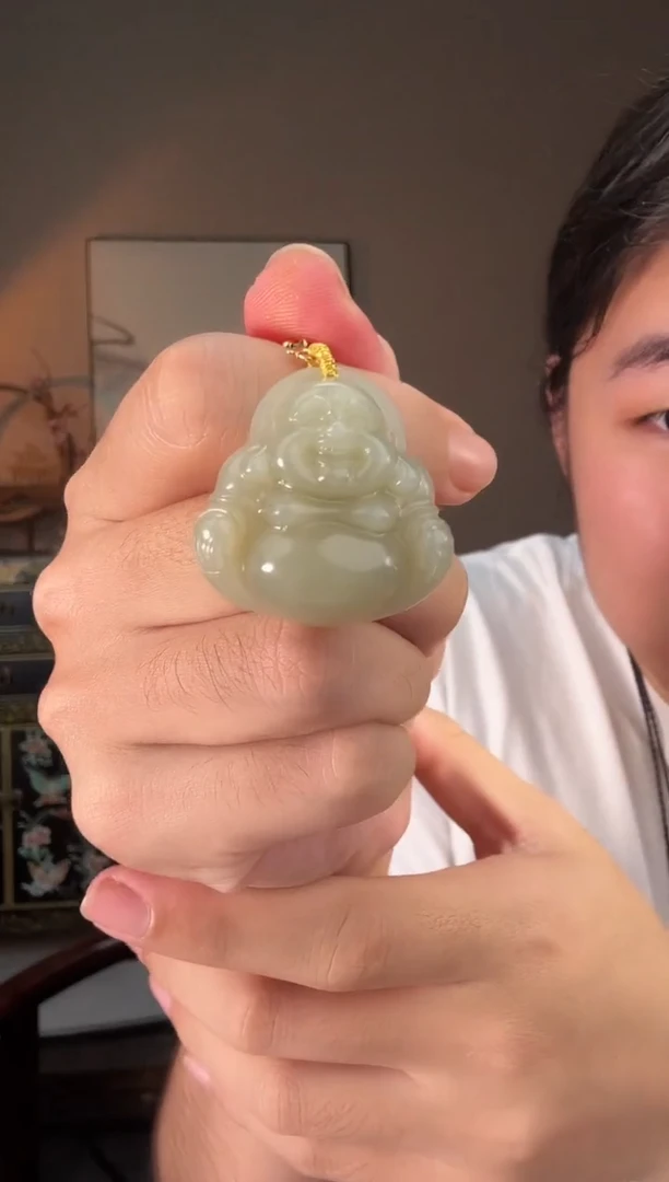 【闪购商品】和田玉吊坠(不含链)未镶嵌35裸佛公