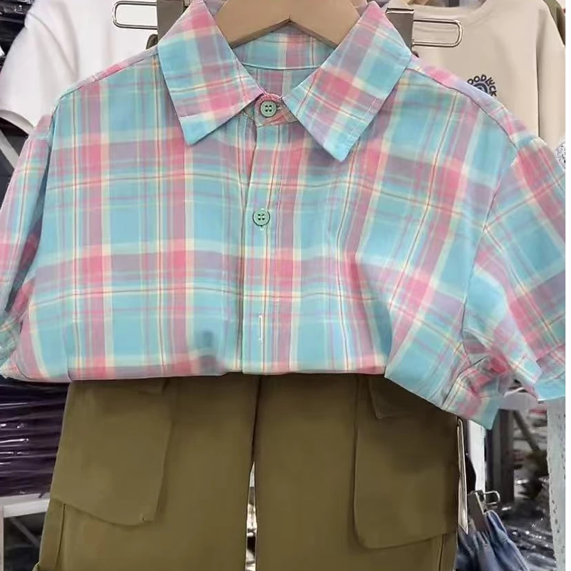 541533新款萌娃穿搭夏衬衫