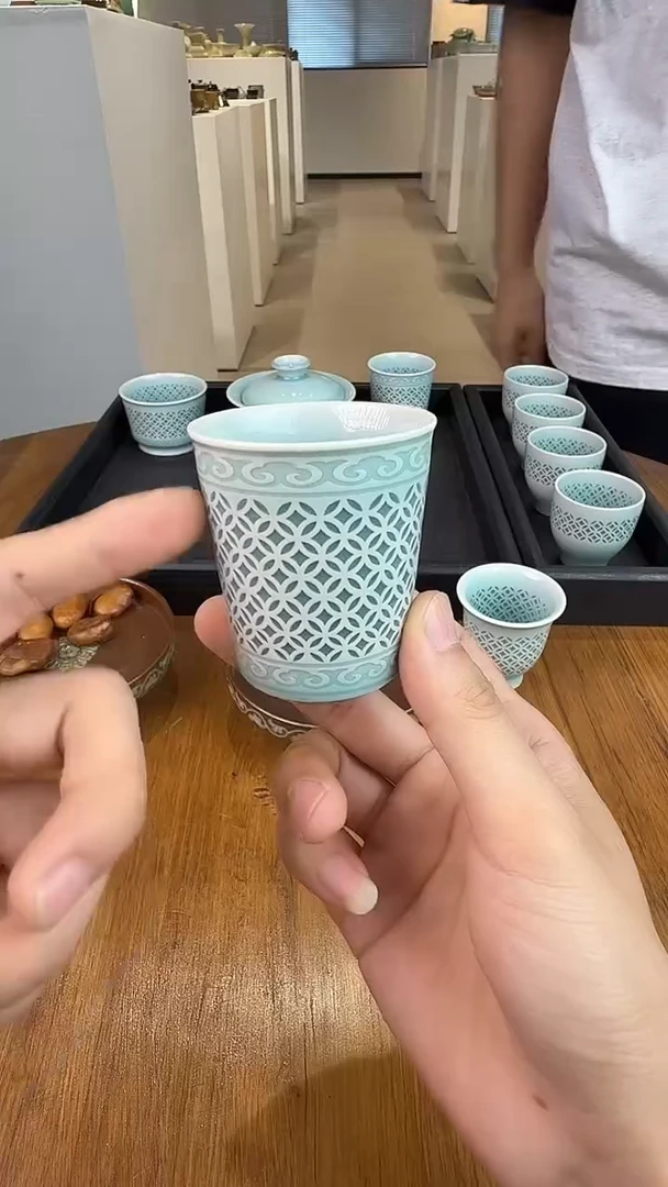 青瓷手工茶器包邮