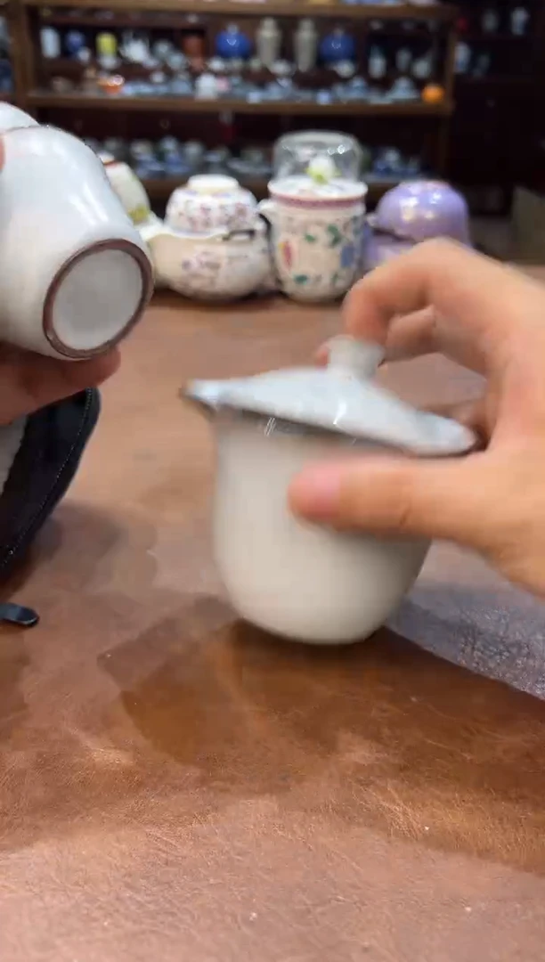 真的很便宜超好看会开片的旅行茶具