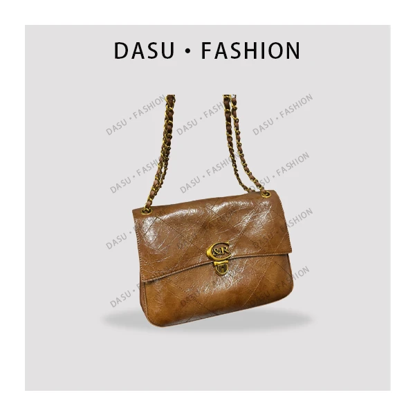 【苏总专属】QYX-9306-10-摩卡色女士时尚潮流气质腋下包斜挎包